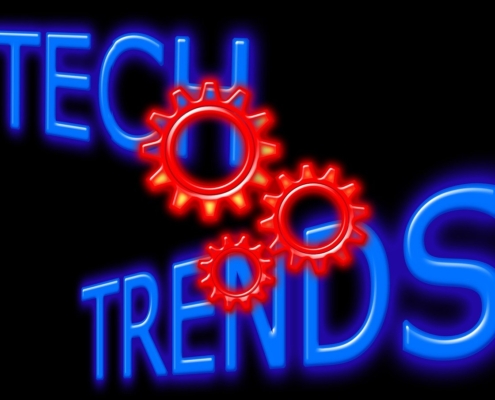 Free technology trend development illustration