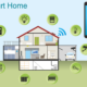 Free smart home house technology vector