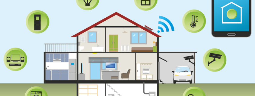 Free smart home house technology vector