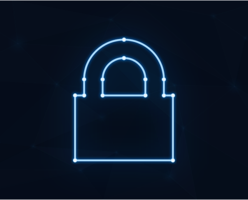 Free padlock neon cybersecurity vector